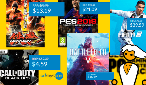 PC Master Race: PES, FIFA, Tekken, Call of Duty y Battlefield en ofertas de tienda digital CDKeys [FOTOS]