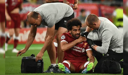 Twitter: La primera foto de Salah tras salir lesionado en el Real Madrid vs Liverpool [FOTO]