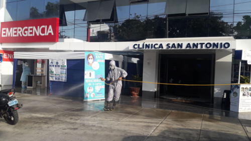 desinfectan clínica