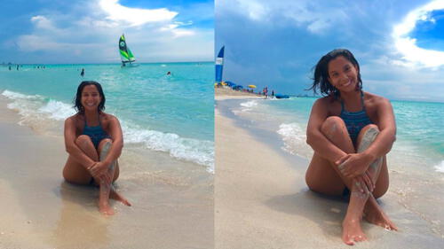 Mayra Couto presume su cuerpo