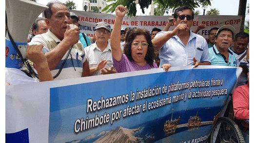 En el 2018, autoridades y pescadores también se mostraron en contra de exploración petrolera.