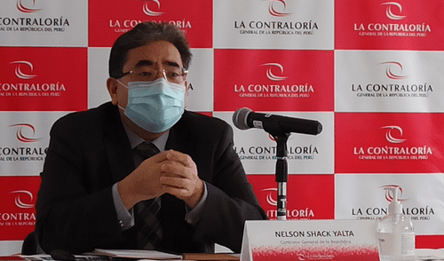 Contralor Nelson Shack presenta informe sobre el control en los tiempos de la COVID- 19/ Crédito: La República