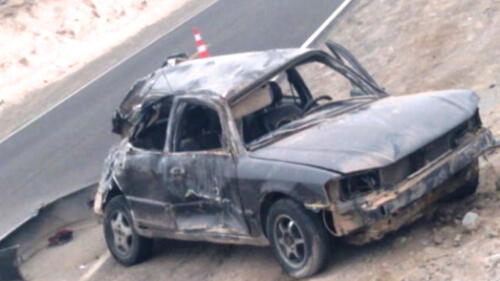 Accidente de tránsito ocurrió el último jueves en la carretera de Tacna a Tarata.