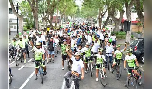 Ciclistas promueven uso de bicicleta en San Isidro