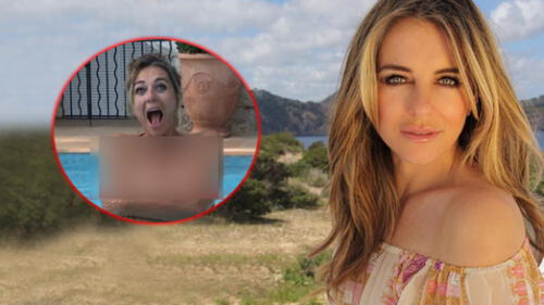 A sus 53 años, Elizabeth Hurley dejó en shock a fans con sexy topless [VIDEO]