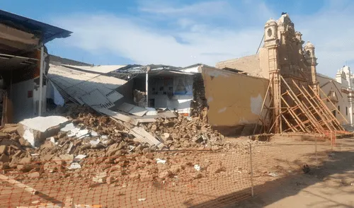 Lambayeque: casona Aguilar con más de 400 años de antigüedad se derrumba [VIDEO]