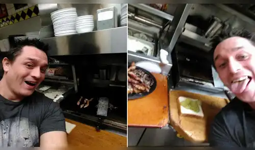 Facebook: encontró a empleado durmiendo y se preparó su propia comida en restaurante