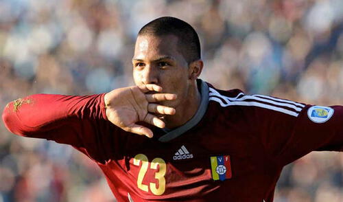 Salomón Rondón en contra la represión del régimen de Nicolás Maduro