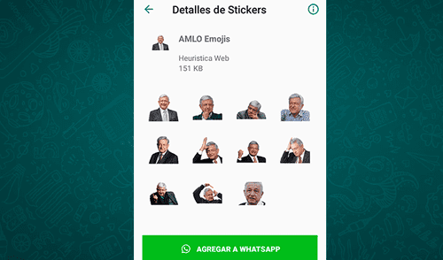 WhatsApp: estos son los divertidos stickers de AMLO que miles de mexicanos ya usan [FOTOS]