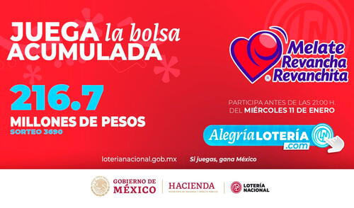 Sorteo Melate: Resultados de la Lotería Nacional HOY 11 de enero EN VIVO