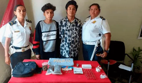 Jóvenes permanecen detenido en la comisaría.