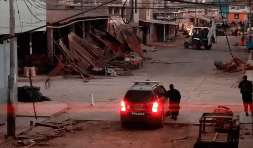 Desalojo en mercado Moshoqueque