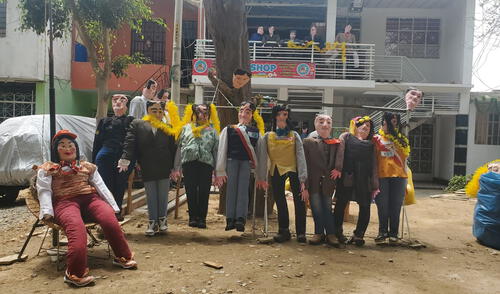 los muñecos que no faltan desde hace varios años son los alusivos a Keiko Fujimori.