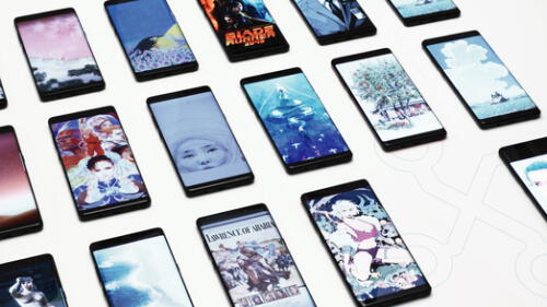 Pantallas de celular