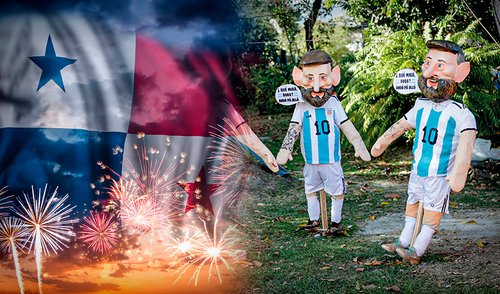 Panamá se prepara para celebrar a lo grande con los nuevos 'judas'. Foto: EFE / Bienvenido Velasco/ composición LR Año nuevo en Panamá: ¿por qué quemarán a figuras de Lionel Messi, Bad Bunny y un emir?