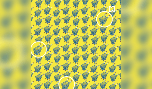 ¿Puedes encontrar a los carritos que les falta una rueda? El reto visual que pocos superan