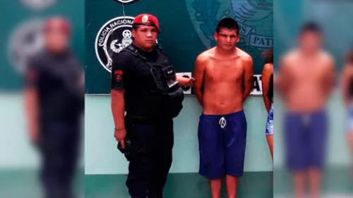 Esta es la víctima en la comisaría, luego de ser capturado hace dos años.