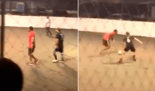 Alexi Gómez jugó 'pichanga' previo al choque entre Atlas y Puebla [VIDEO]