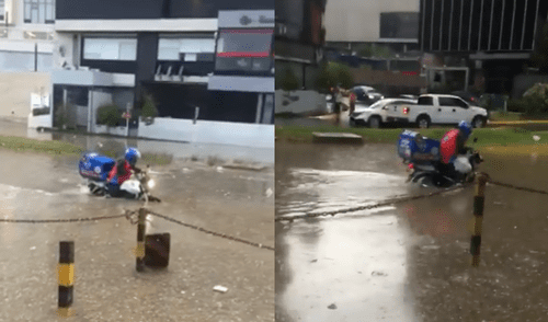 Facebook Viral: Motociclista delivery es alentado por vecinos para que la orden no sea gratis [VIDEO]