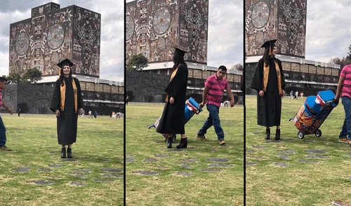 Twitter: Ambulante malogra su foto de graduación y es víctima de memes [FOTOS]