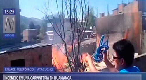 Ayacucho: incendio consumió carpintería de Huamanga [VIDEO]