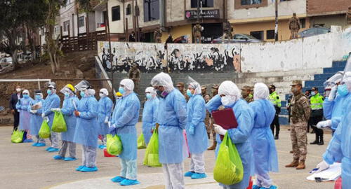 20 profesionales de la salud recorrerán la zona con la finalidad de realizar pruebas de descarte de coronavirus / Creditos: Deysi Portuguez - URPI-GLR 20 profesionales de la salud recorrerán la zona con la finalidad de realizar pruebas de descarte de coronavirus / Creditos: Deysi Portuguez - URPI-GLR