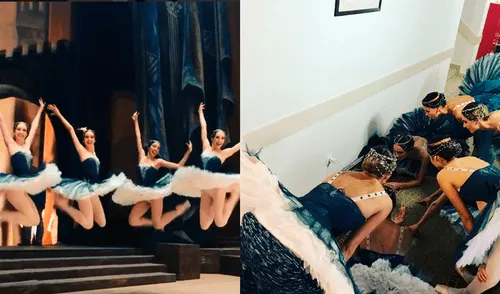 Instagram: Bailarinas de ballet ven en cuclillas los partidos de Rusia en el Mundial 