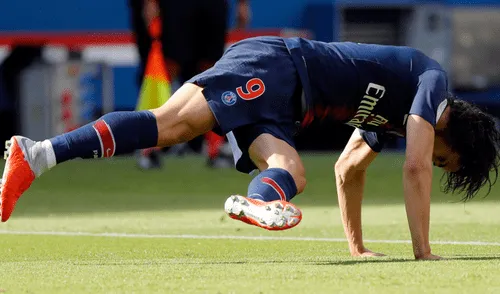YouTube: Edinson Cavani y su extraña celebración de su último gol en el PSG [VIDEO]