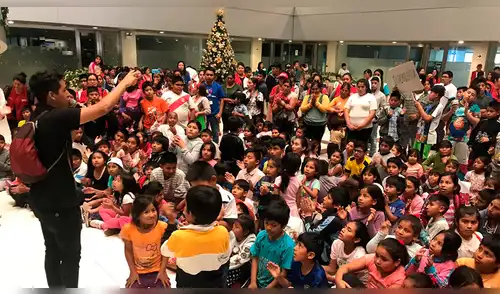 500 niños y adolescentes que vivían en las calles disfrutaron show navideño 