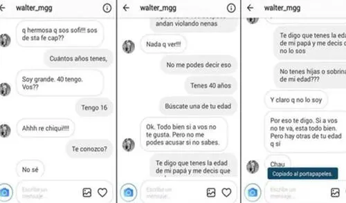Instagram: Publican conversación de cura que acosaba a chica de 16 años