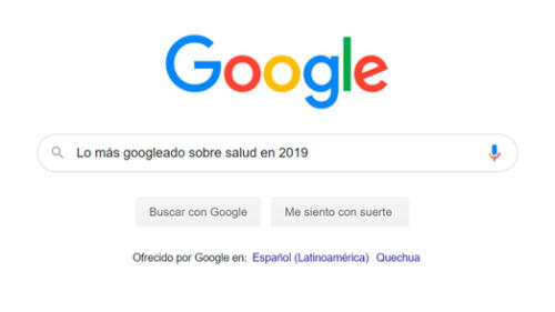 Lo más googleado sobre salud en 2019.