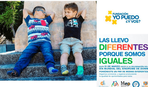 Día del Síndrome de Down: ¿Por qué se usarán calcetines de distinto color hoy? [FOTOS]