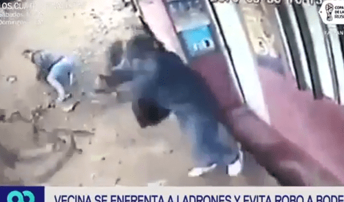 Intentaron robar bodega en Ventanilla, pero vecina los espantó a palazos [VIDEO]
