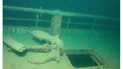 Los faros observaron al S.S. Hudson hundirse repentinamente con unos 25 pasajeros. Foto: Jerry Eliason y Kraig Smith.