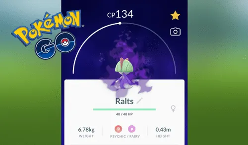 Ralts aparece en su variante de pokémon oscuro a Pokémon GO Pokémon GO