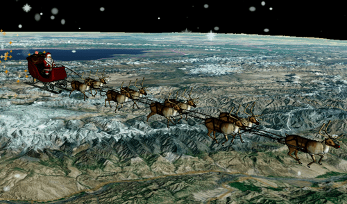 Navidad: Mira en vivo todo el recorrido que está haciendo Papá Noel