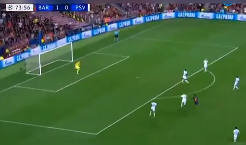 Barcelona vs PSV: Dembelé hace potente gol para el 2-0 [VIDEO]