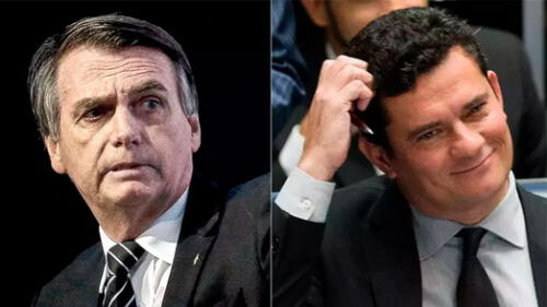 Jair Bolsonaro y Sergio Moro. Foto: La Época. Jair Bolsonaro y Sergio Moro. Foto: La Época.