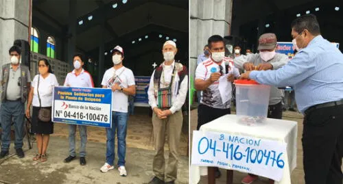 Colecta fue presentada con la entrega simbólica de dinero.