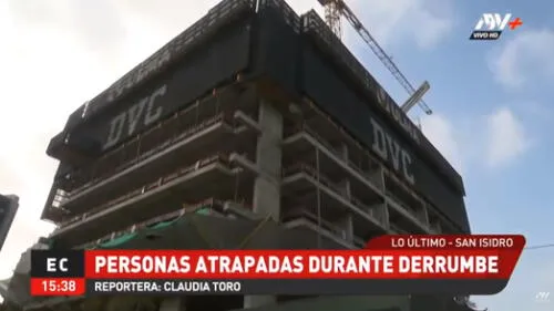 La Municipalidad de San Isidro indicó que la obra contaba con todos los permisos necesarios. (Foto: Captura de video / ATV Noticias) san isidro