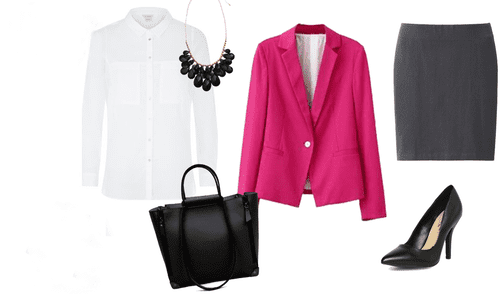 Opción de look para una exposición universitaria