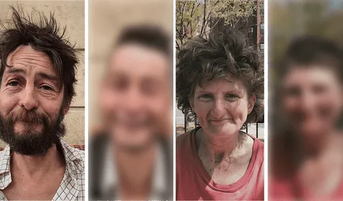 Instagram: La tierna reacción de 7 vagabundos cuando un peluquero los transformó en “modelos”  [FOTOS] 