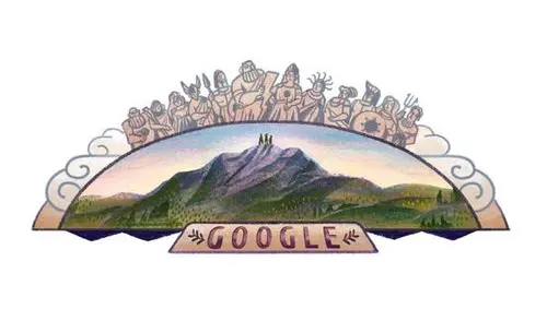 Google rinde homenaje al Monte Olimpo, que celebra los 105 años de la primera ascención