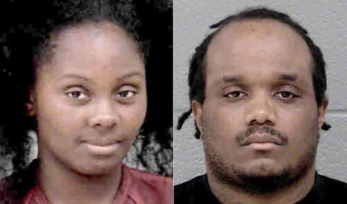 Thomas Antoine Miller de 26 y Shakeeta Lasha Adams de 25, fueron arrestados y afrontan cargos relacionados a trata de personas. Foto: Difusión.