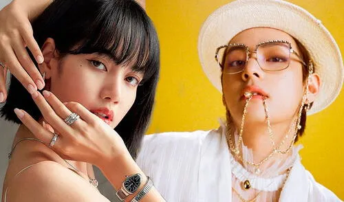 Lisa y Taehyung pertenecen a los grupos más famosos de Corea del Sur. Foto: Instagra / Big Hit / composición LR Lisa y Taehyung