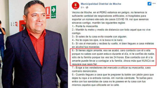 Municipalidad pide fidelidad en parejas para combatir el coronavirus