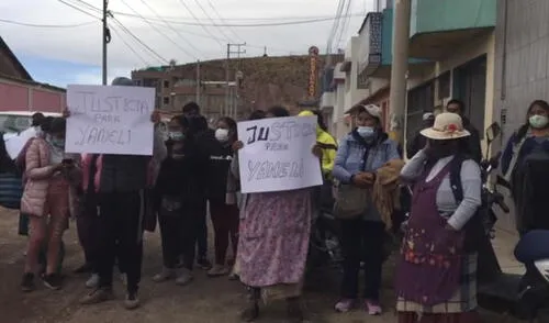 Familiares y amigos exigen justicia por el asesinado de la menor de 15 años en Juliaca.