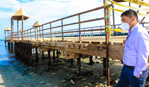 Muelle necesita ser reconstruido. Foto: La República. muelle