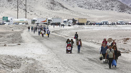 Arequipa: miles de pasajeros varados por paro indefinido de los camioneros [VIDEO]
