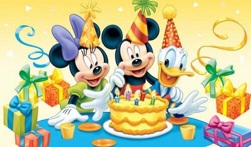 Minnie, Mickey y Donald. Minnie, Mickey y Donald.